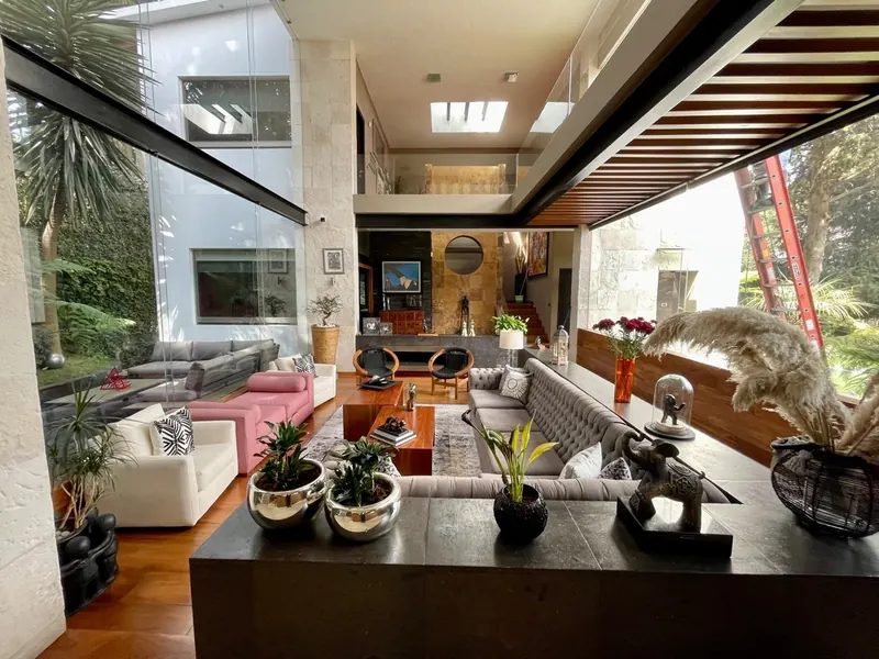 Club de Golf los Encinos,Lerma, moderna casa en renta 4 recamaras